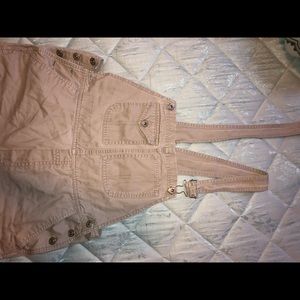 Tan overall pants